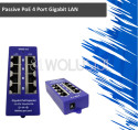 Top Seller - Passive PoE injector 4 Port Gigabit LAN / Gigabit PoE Injektor