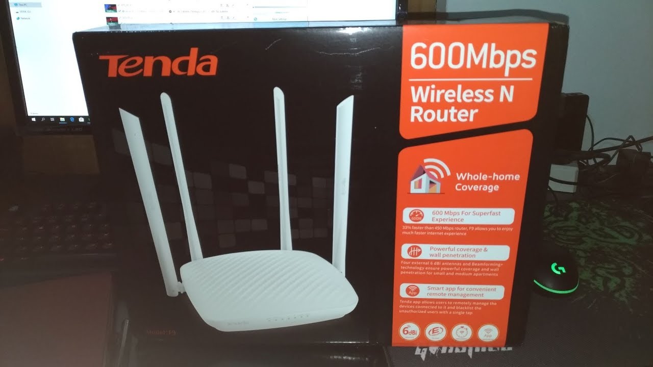 Tenda F9 600mbps Smart Wireless N Router Wolusiji